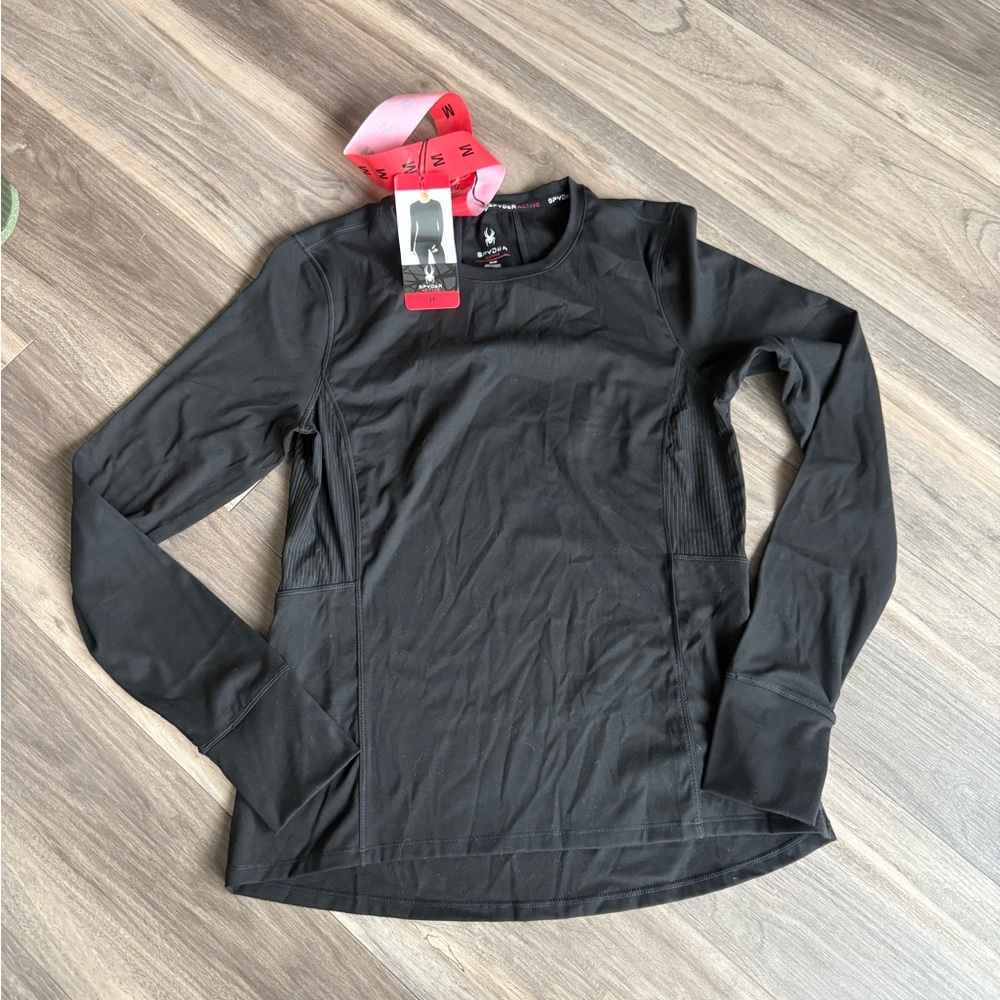 Spyder Black Fitted Long Sleeve Tee